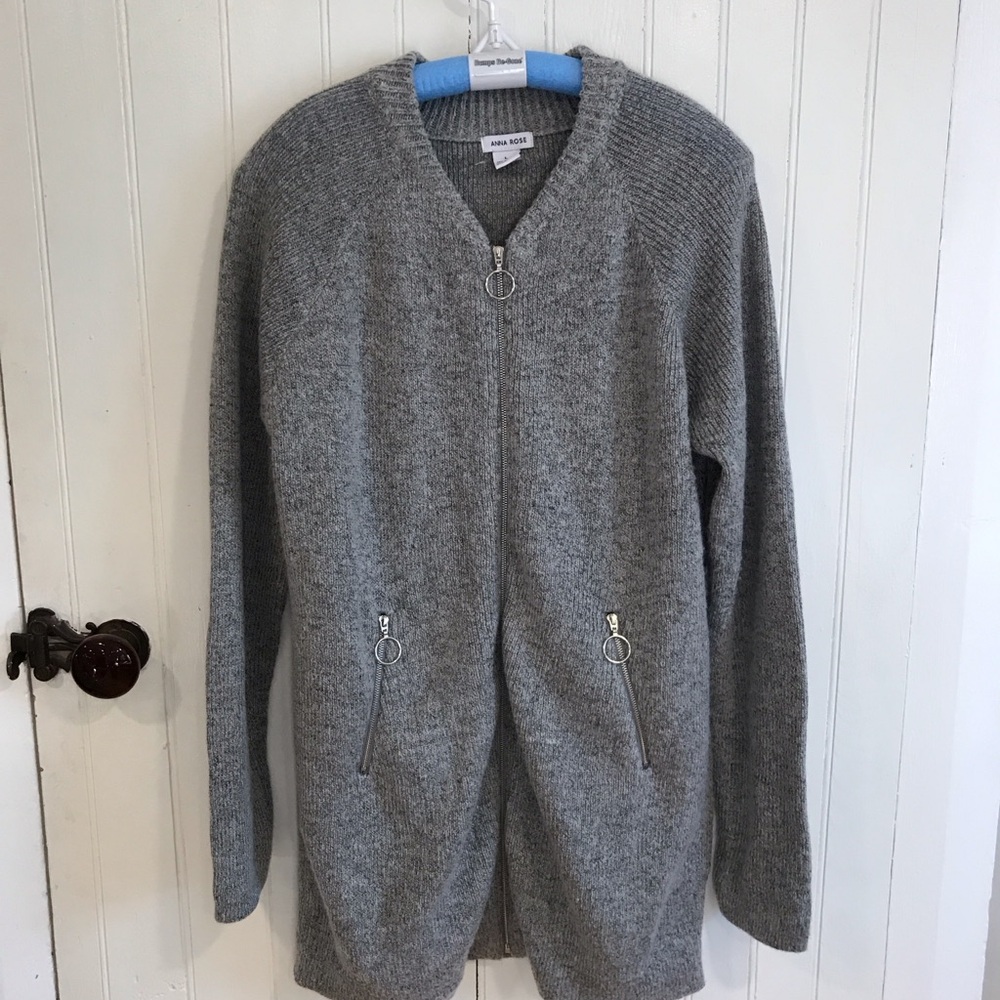 Anna Rose Gray Knit Sweater